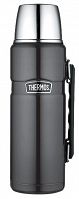 Oryginalny termos Thermos King 1,2 L z uchwytem - metaliczny sary