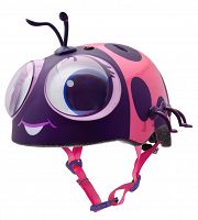 Kask dziecięcy juniorski C-PREME GOOGLY LADY BUG pink  (48-52 cm)