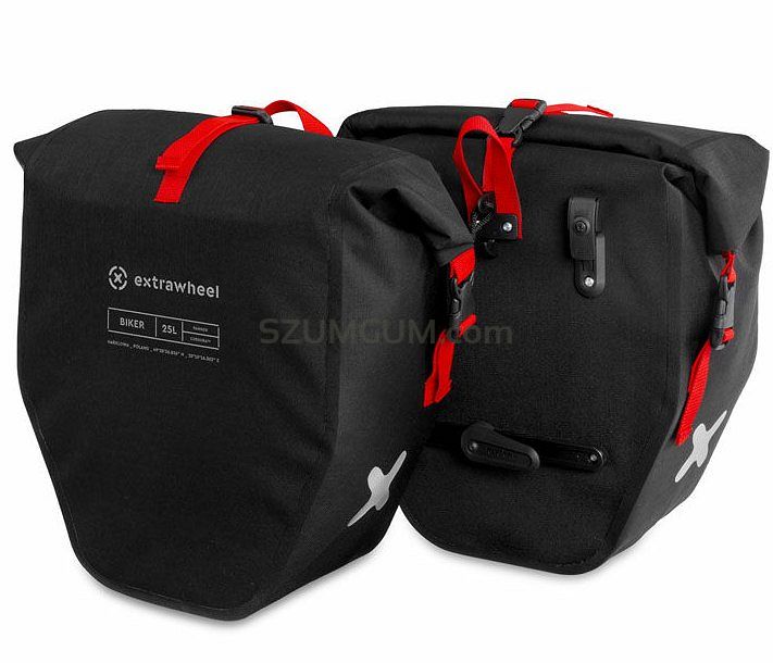 Sakwy rowerowe tylne Extrawheel Biker Premium Cordura 50L Black