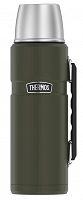 Oryginalny termos Thermos King 1,2 L z uchwytem - zieleń wojskowa