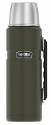 Oryginalny termos Thermos King 1,2 L z uchwytem - zieleń wojskowa