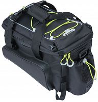 Torba na bagażnik rozkładana Basil Miles Trunkbag XL Pro, 9-36l, black/lime  MIK System