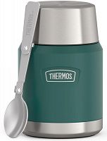 Termos na jedzenie z składaną łyżką i kubkiem Thermos ICON 470 ml - zielony