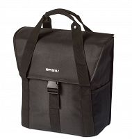 Sakwa miejska pojedyncza BASIL GO SINGLE BAG 16L, mocowanie na haki Hook-On System