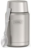 Termos na jedzenie z składaną łyżką i kubkiem Thermos ICON 710 ml - nierdzewny