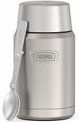 Termos na jedzenie z składaną łyżką i kubkiem Thermos ICON 710 ml - nierdzewny