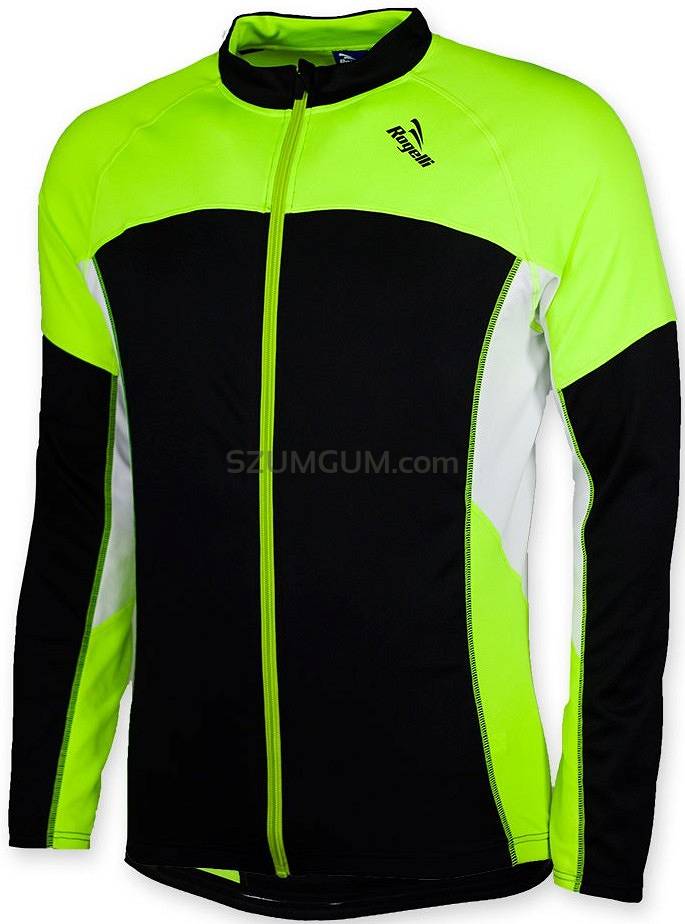 Rogelli Recco Bluza Rowerowa Czarny Fluor Zolty Bialy Roz S