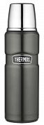 Oryginalny termos Thermos King 0,47 L - metaliczny szary