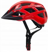 Kask rowerowy Sahoo In-mould z lampką czerwony