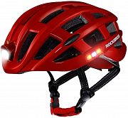 Kask rowerowy Rockbros ZN1001 z zintegrowanym oświetleniem 360°, red