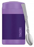 Termos dziecięcy na jedzenie z łyżką Thermos 470 ml - fioletowy