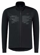 Lekka kurtka softshell Rogelli RADIUS z oddychającymi panelami na lekką zimę, czarna