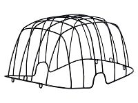 Kratka do koszy basil BUDDY - Space frame