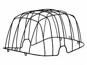 Kratka do koszy basil BUDDY - Space frame