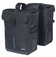 Troby boczne Basil Move - bicycle double bag / 30 liter / black